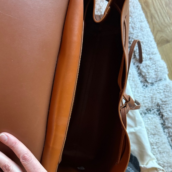 Mansur Gavriel Tan Leather Satchel - Picture 6 of 11